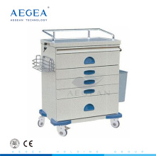 AG-AT018 Powder coating steel hospital movable used medication carts